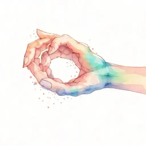 a human hand and a cat's paw reach out to each other tattoo design idea