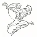 flash dc tattoo design idea