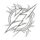 flash dc tattoo design idea
