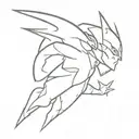 flash dc tattoo design idea