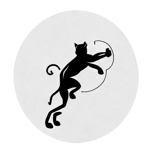 black panther tattoo design idea
