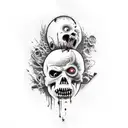 Captain Spaulding as zombie tattoo design idea