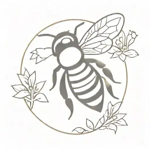 Bee B2 bff tattoo design idea