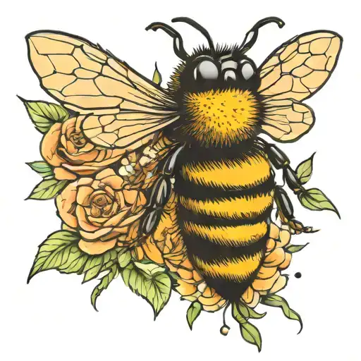 Bee B2 bff tattoo design idea
