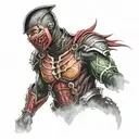 Ermac cyborg mortal kombat tattoo design idea