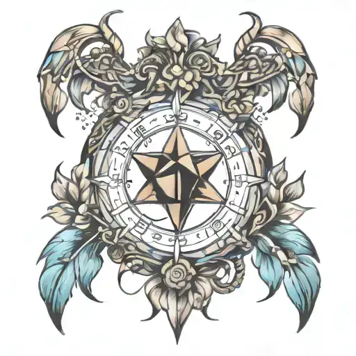 adhd anxiety love Sagittarius empath tattoo design idea
