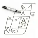 radium periodic table with Monaco f1 track outline and a fountain pen nib tattoo design idea