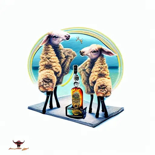 Lambs spiced Rum tattoo design idea