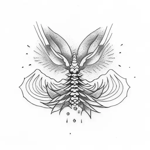 small nature spine tattoo tattoo design idea