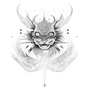 Car on fire tattoo design idea