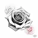 rose filigree  tattoo design idea