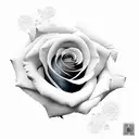 rose filigree  tattoo design idea