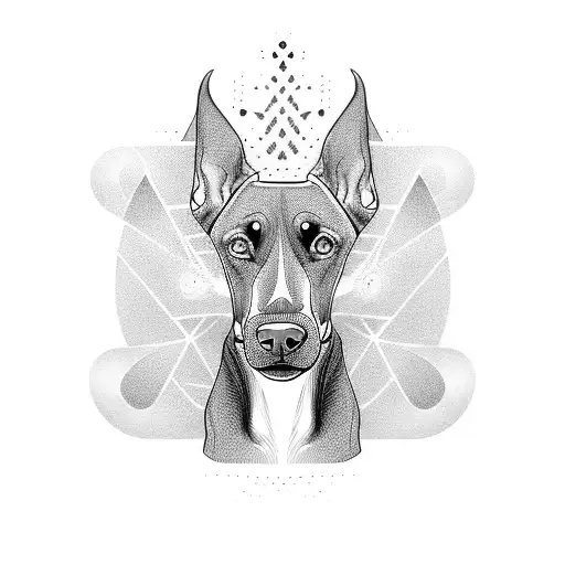 doberman tattoo design idea