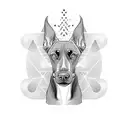doberman tattoo design idea