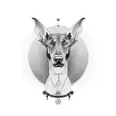 doberman tattoo design idea
