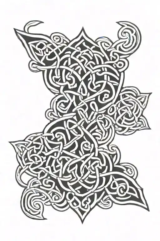 Celtic knot band tattoo design idea