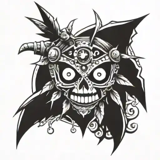 Skull Kid from The Legend of Zelda: Majora's Mask tattoo design idea