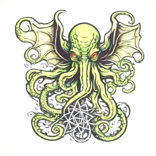 Cthulhu tattoo design idea