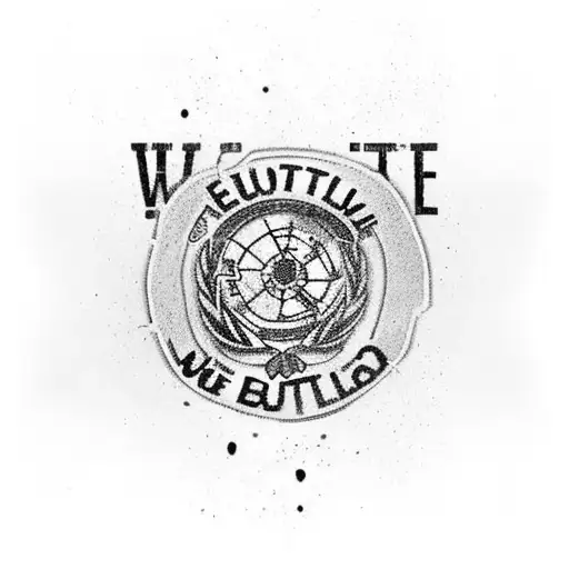 un tatuaje con la frase" we are bulletproof" con el logo de ARMY tattoo design idea