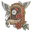 call your mom by Noah kahan inspired tattoo based tattoo design idea