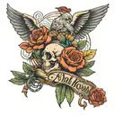 call your mom by Noah kahan inspired tattoo based tattoo design idea