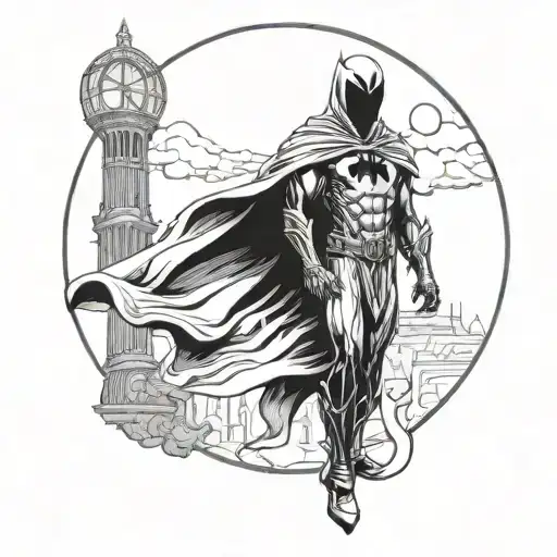 marvel moon knight tattoo design idea