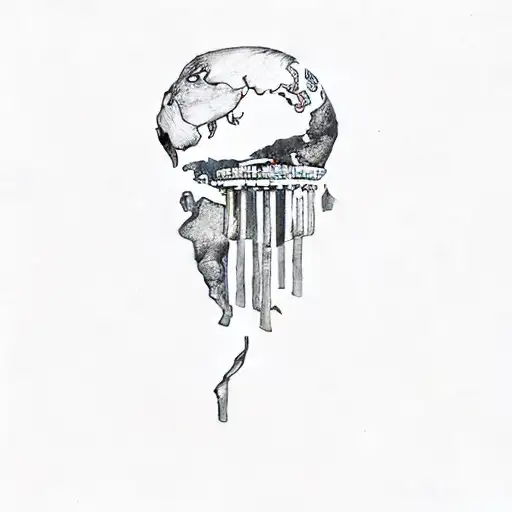 Greek Mythology Atlas tattoo design idea