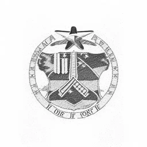 A silhouette of an Air Force jet with the words 'Honor, Discipline, Loyalty' in the Argentine flag colors tattoo design idea
