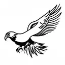 eagle and dove tattoo design idea