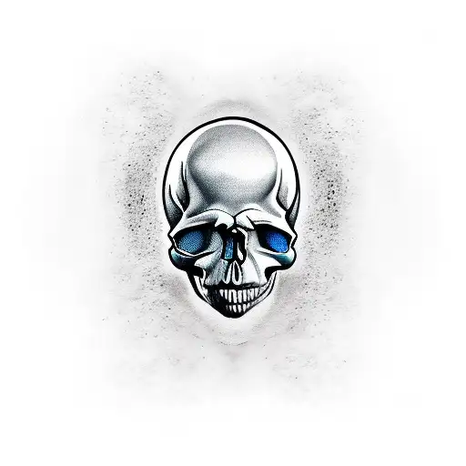 memento mori skull  tattoo design idea