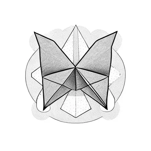 paper plane tattoo design idea