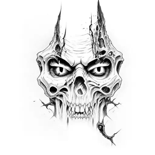 evil dead movie tattoo design idea
