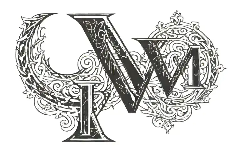 1970 roman numerals tattoo design idea