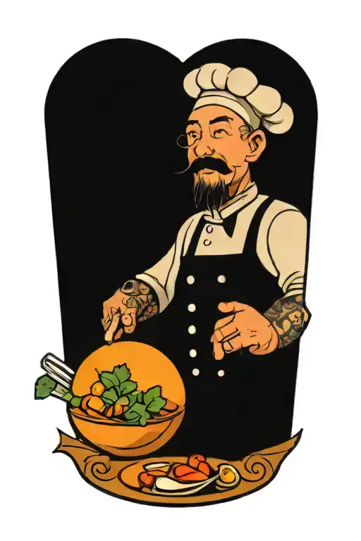 tattoo of chef uncle tattoo design idea