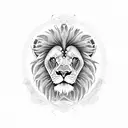 lion turtle tattoo design idea