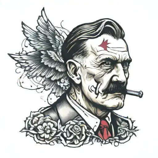 hitler tattoo design idea