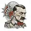 hitler tattoo design idea