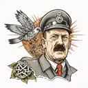 hitler tattoo design idea