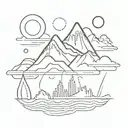 earthquake  tattoo design idea