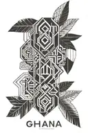 Ghana inspired tattoo forearm tattoo tattoo design idea