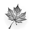 Maple Leaf tattoo design idea