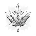 Maple Leaf tattoo design idea