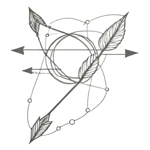 arrow and galatasaray tattoo design idea