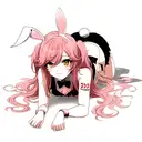 Create a tattoo design inspired by the anime character "Bunny Girl Senpai". The tattoo should capture the character's un tattoo design idea