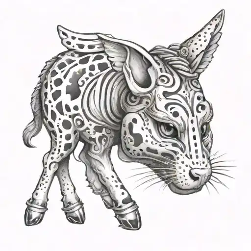 teeth marks, my little pony, queen of spades, pig, dumbbell, savannah cat tattoo design idea