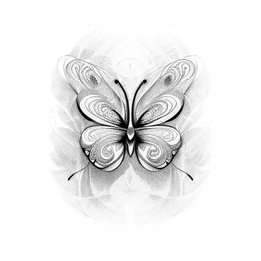three butterflies flying tattoo design idea