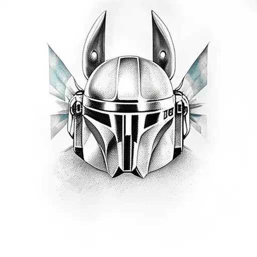 mandalorian tattoo design idea