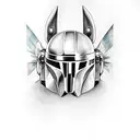 mandalorian tattoo design idea