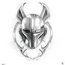 mandalorian tattoo design idea