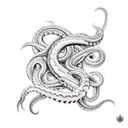 kraken tattoo design idea